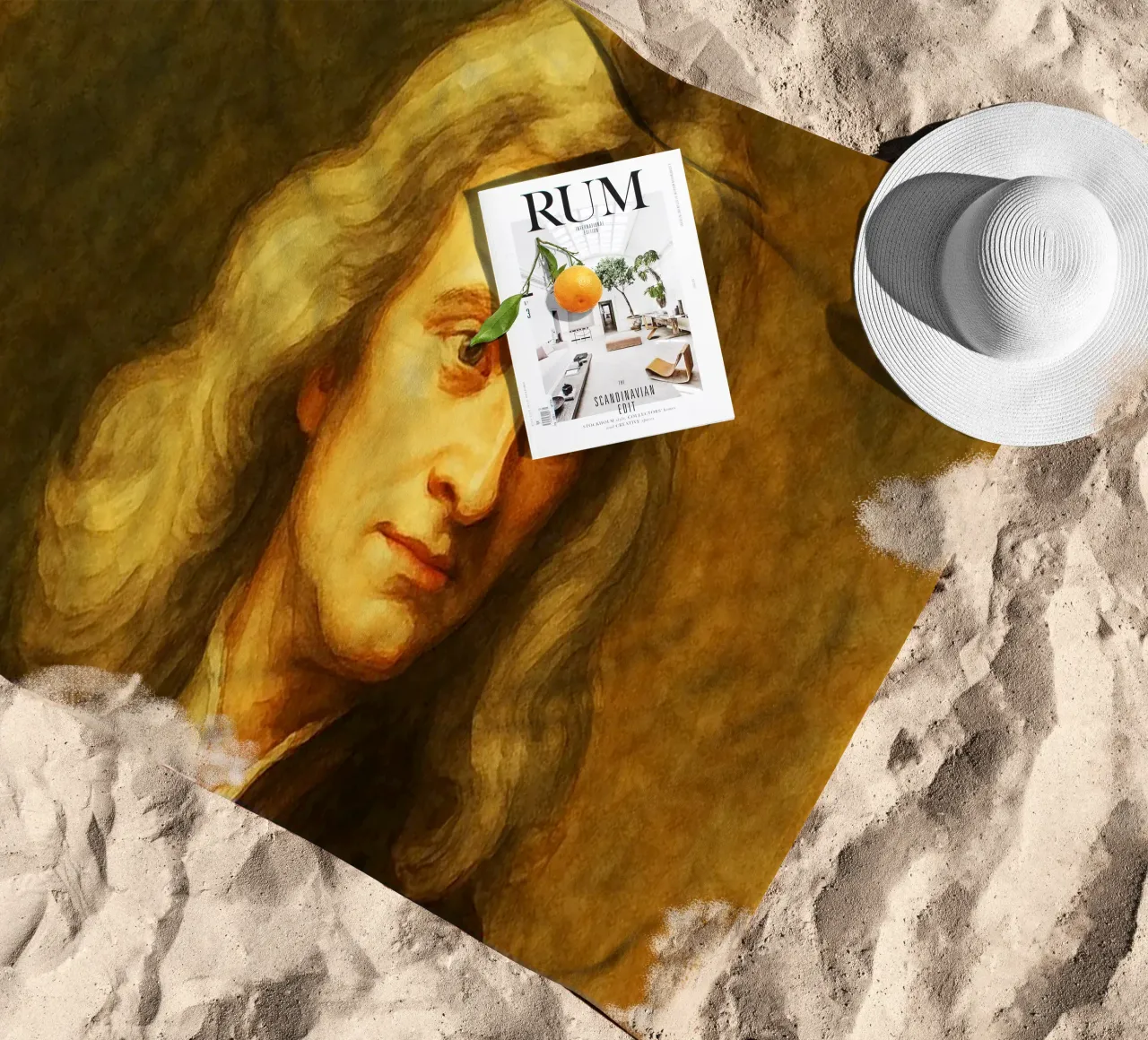 Isaac Newton Riparare l'immaginazione Ridisegnare telo mare da MOKAIYA