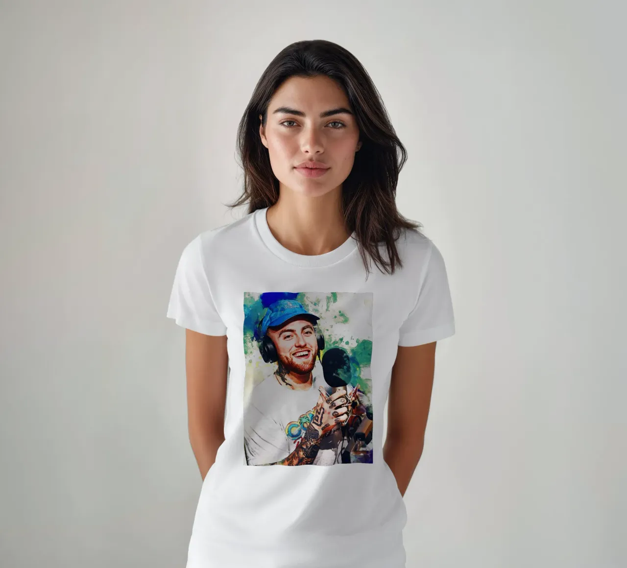 Smudge of Mac Miller t-shirt by Gunawan Rb