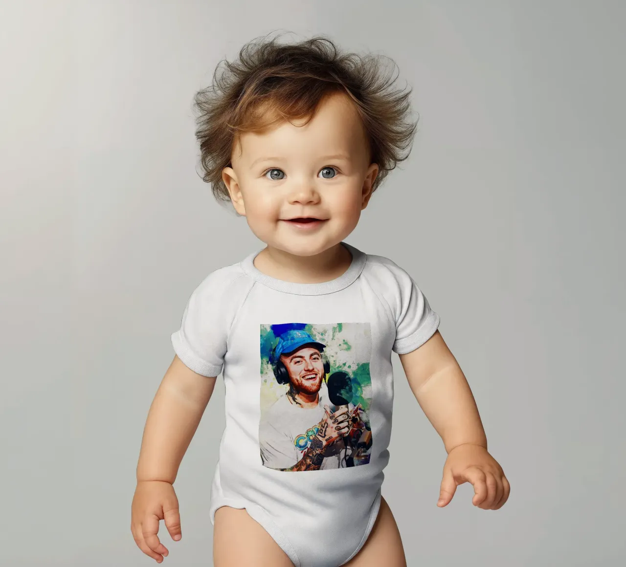 Manchas de Mac Miller body de bebé de Gunawan Rb