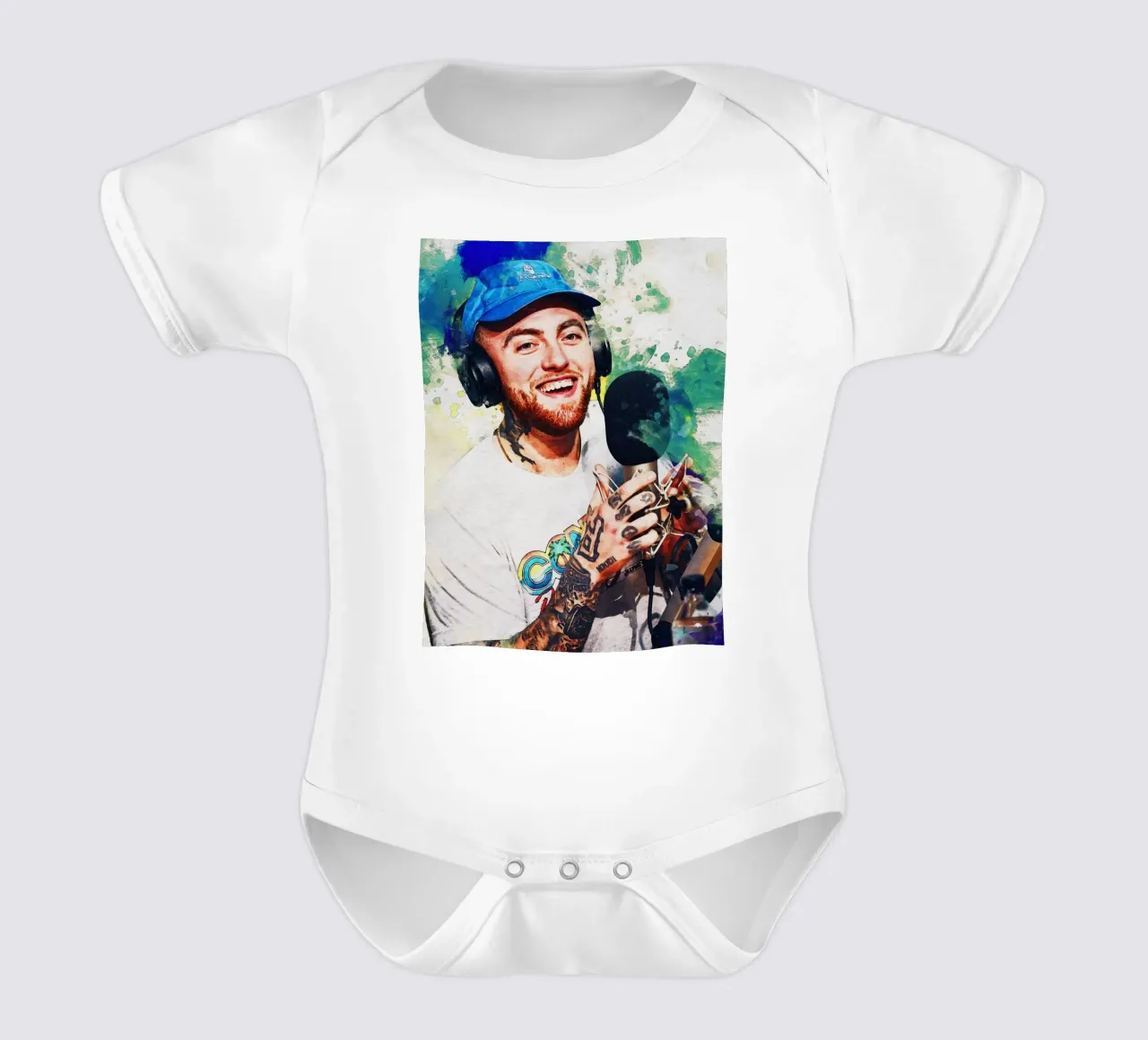 Manchas de Mac Miller body de bebé de Gunawan Rb