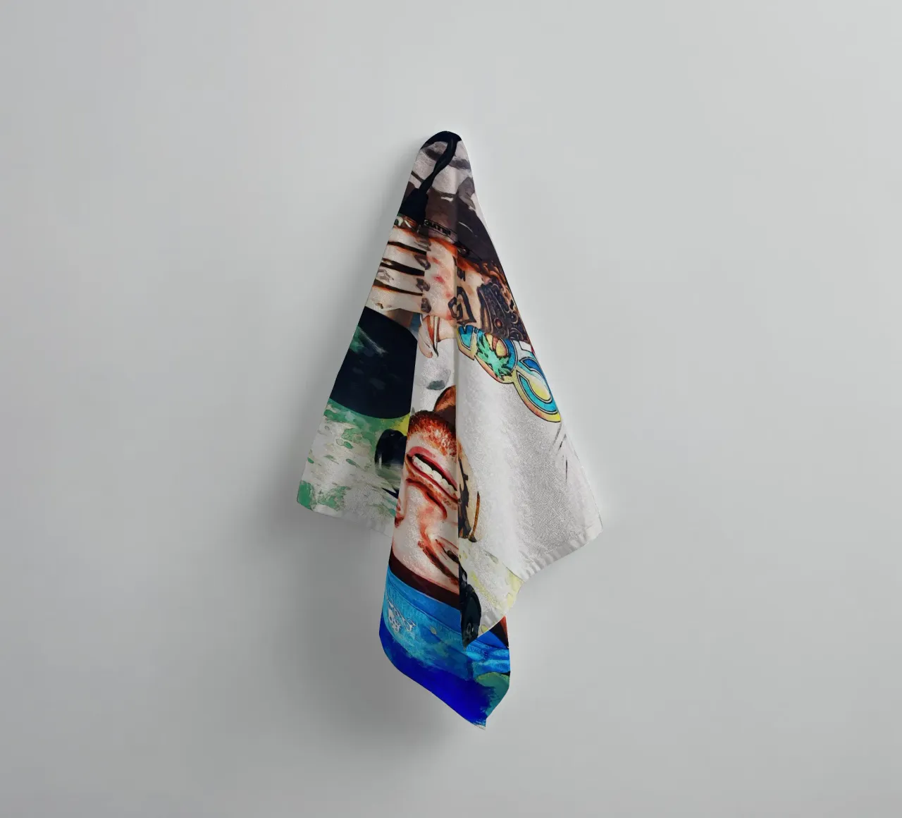 Smudge of Mac Miller towel by Gunawan Rb