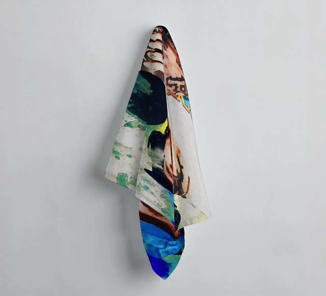 Smudge of Mac Miller towel by Gunawan Rb