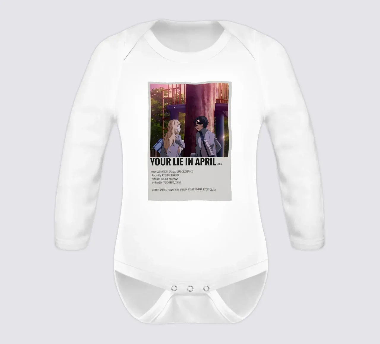 YOUR LIE IN APRIL 2014 Langarm Babybody von Totoya
