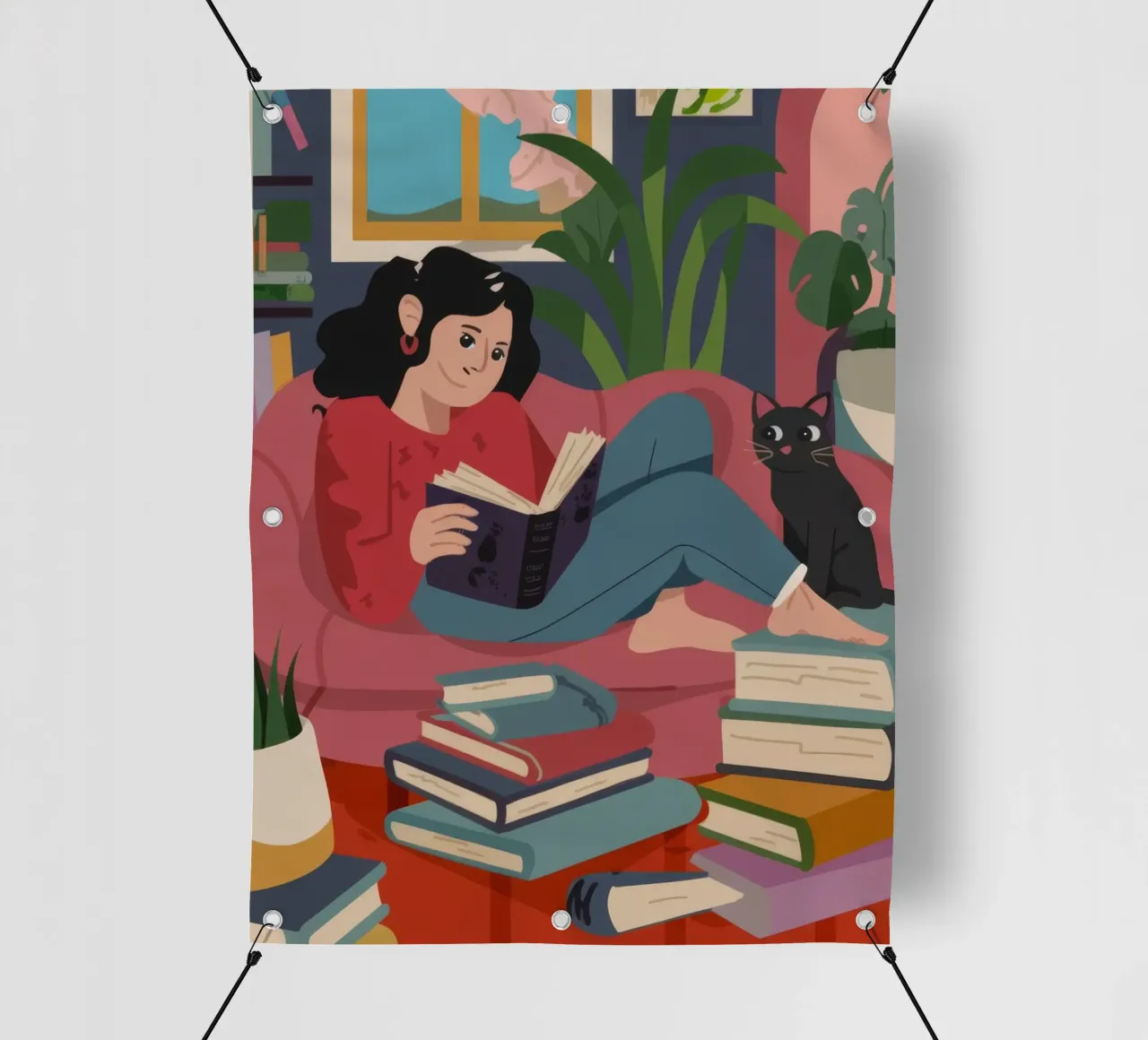 Bibliophiles Cozy Haven pvc cover by Fine Sanctuary