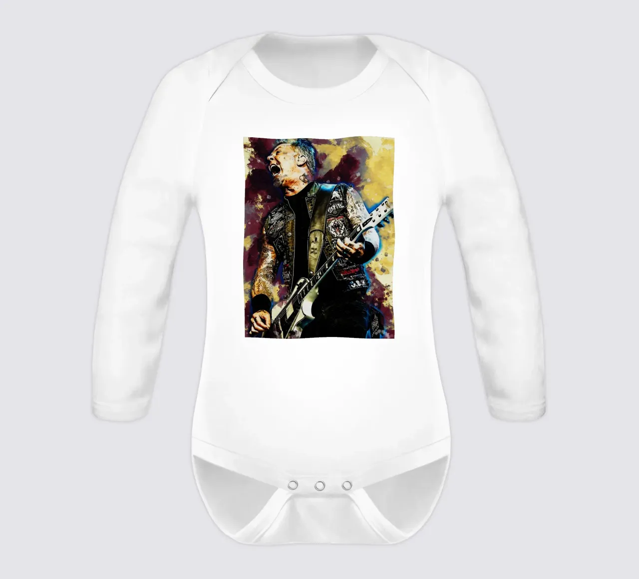 Sbaffo di James Hetfield body neonato maniche lunghe da Gunawan Rb