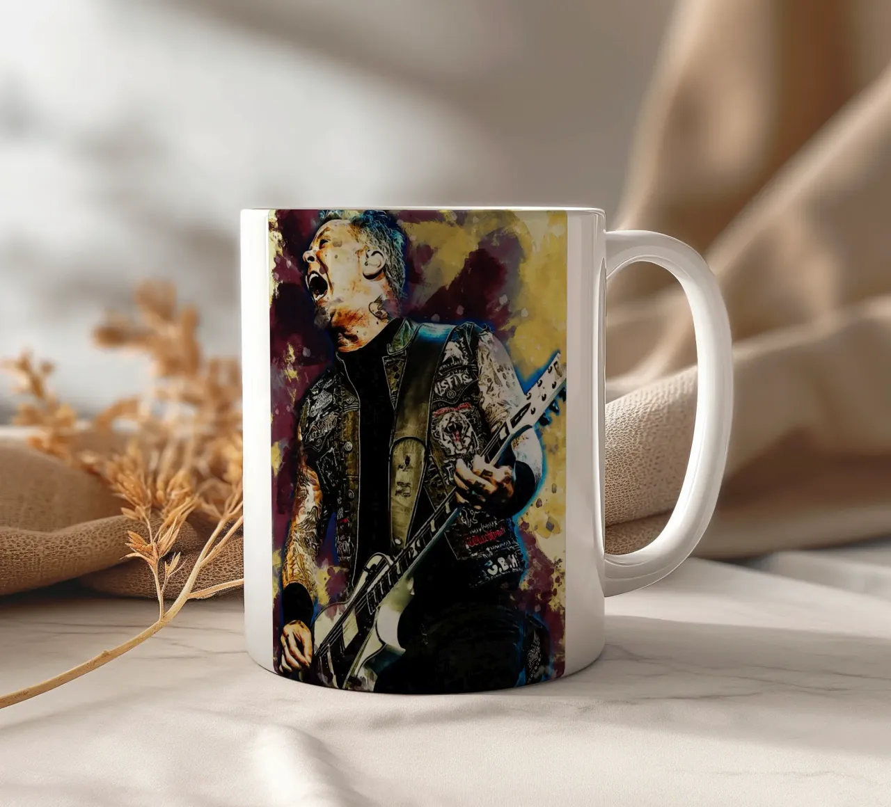 Sbaffo di James Hetfield tazza in ceramica da Gunawan Rb