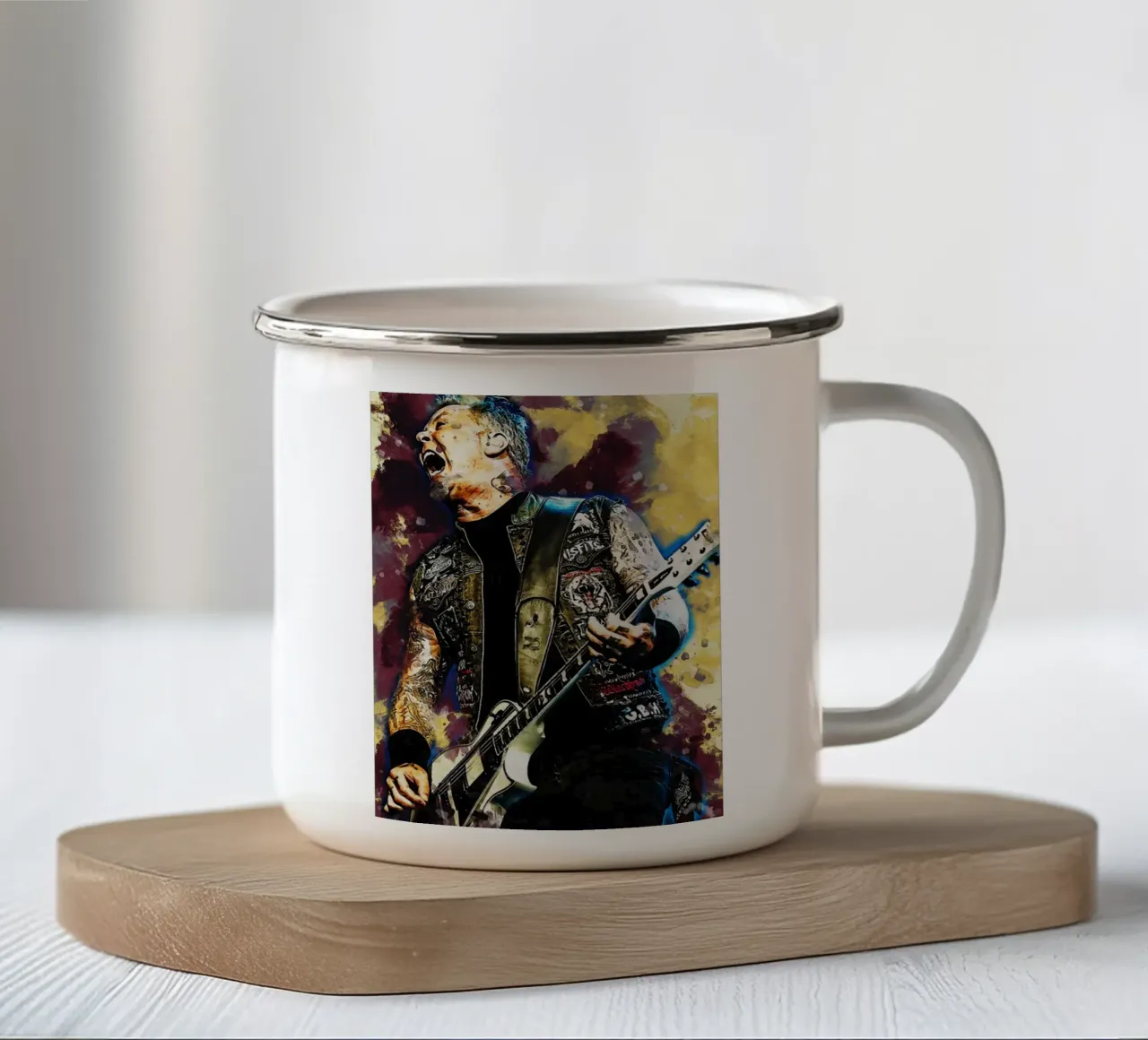 Sbaffo di James Hetfield tazza in smalto da Gunawan Rb