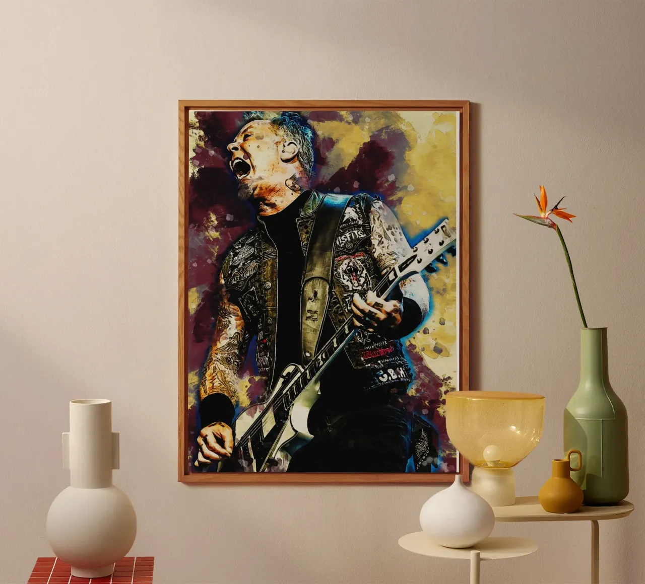 Sbaffo di James Hetfield alluminio dibond da Gunawan Rb