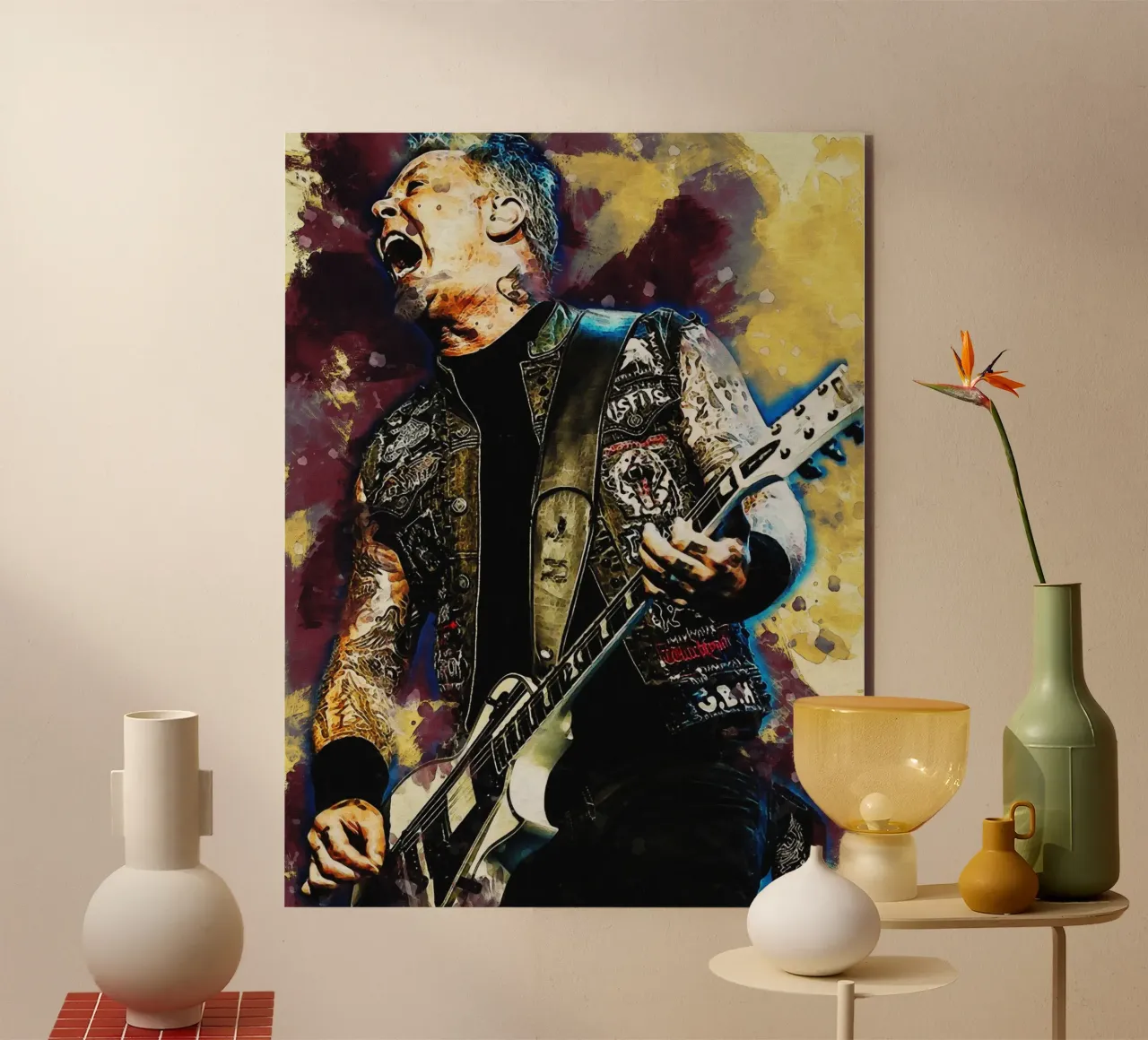 Sbaffo di James Hetfield alluminio dibond da Gunawan Rb