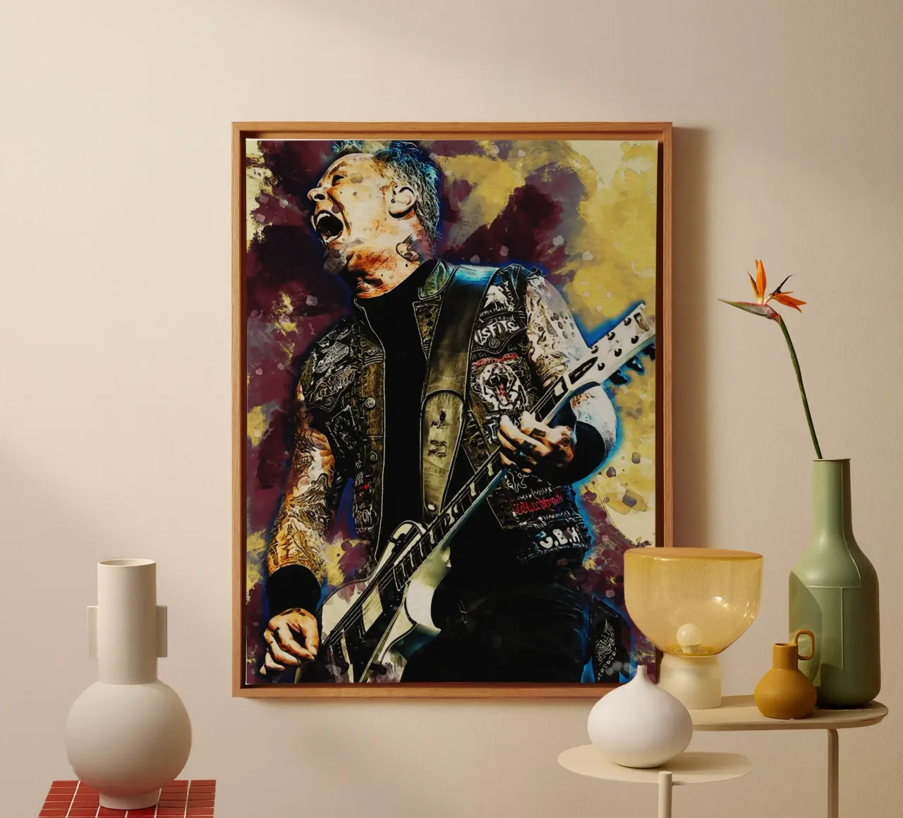Smudge of James Hetfield canvas by Gunawan Rb