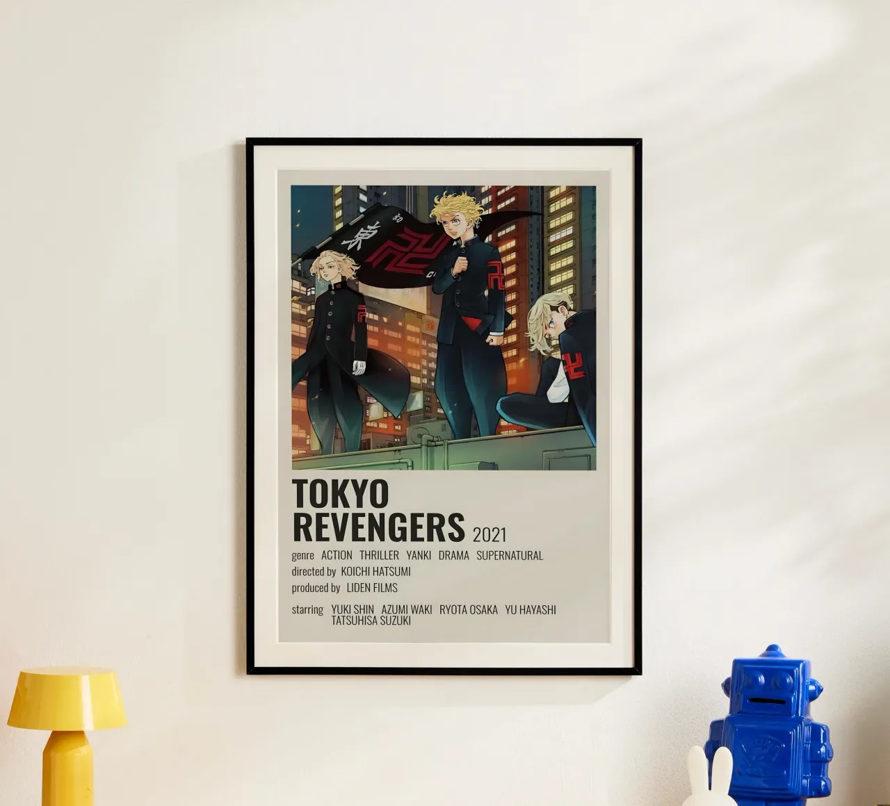 TOKYO REVENGERS  2021 poster con telaio in legno da Totoya