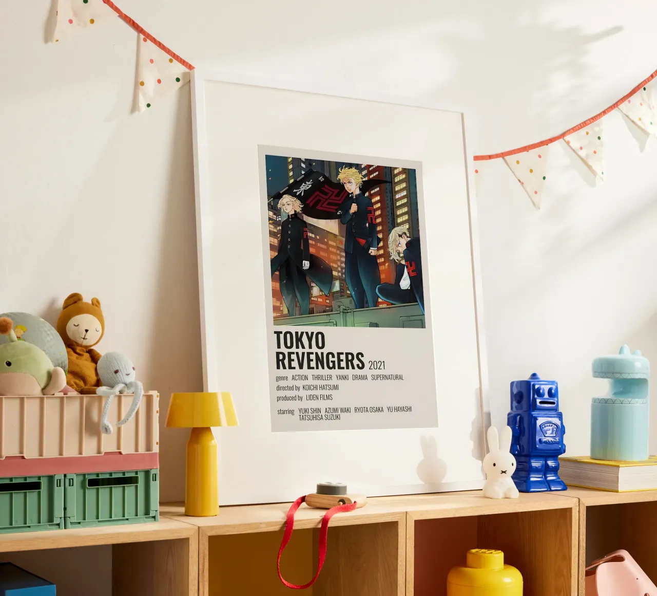 TOKYO REVENGERS  2021 poster con telaio in legno da Totoya