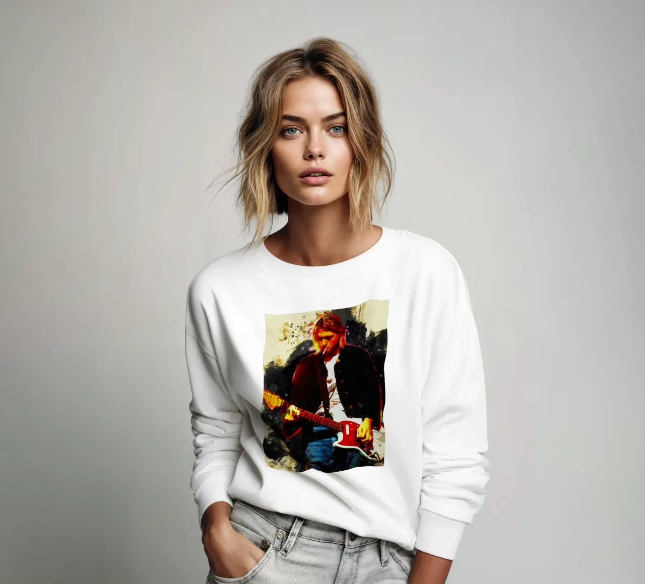 Smudge Kurt Cobain Live & Loud sudadera de Gunawan Rb