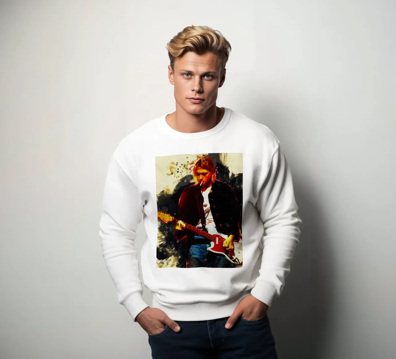 Smudge Kurt Cobain Live & Loud sudadera de Gunawan Rb