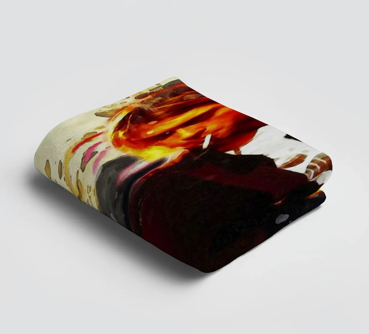 Smudge Kurt Cobain Live & Loud Handtuch von Gunawan Rb