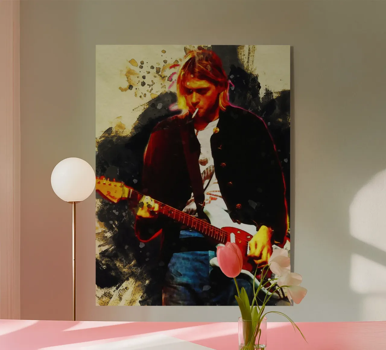 Smudge Kurt Cobain Live & Loud metacrilato de Gunawan Rb