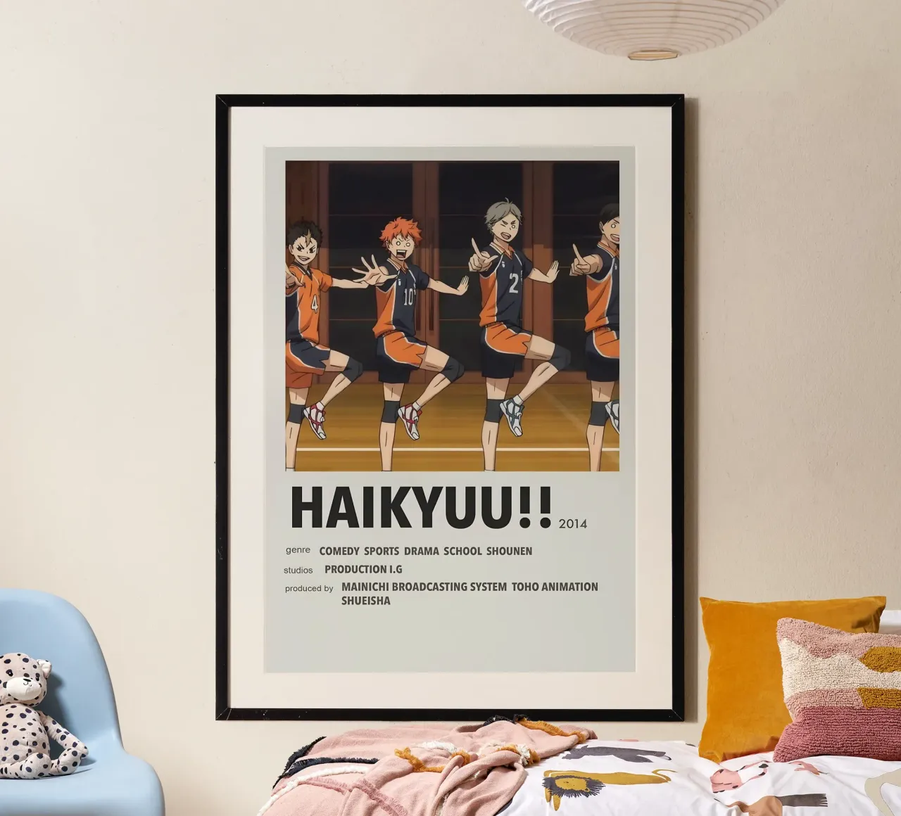 HAIKYUU!!  2014 poster con telaio in plastica da Totoya