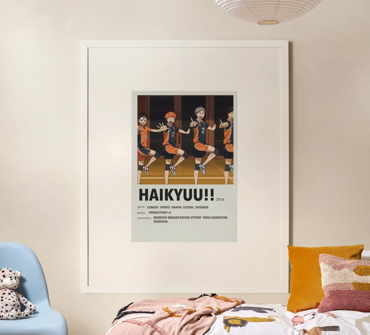 HAIKYUU!!  2014 poster con telaio in plastica da Totoya