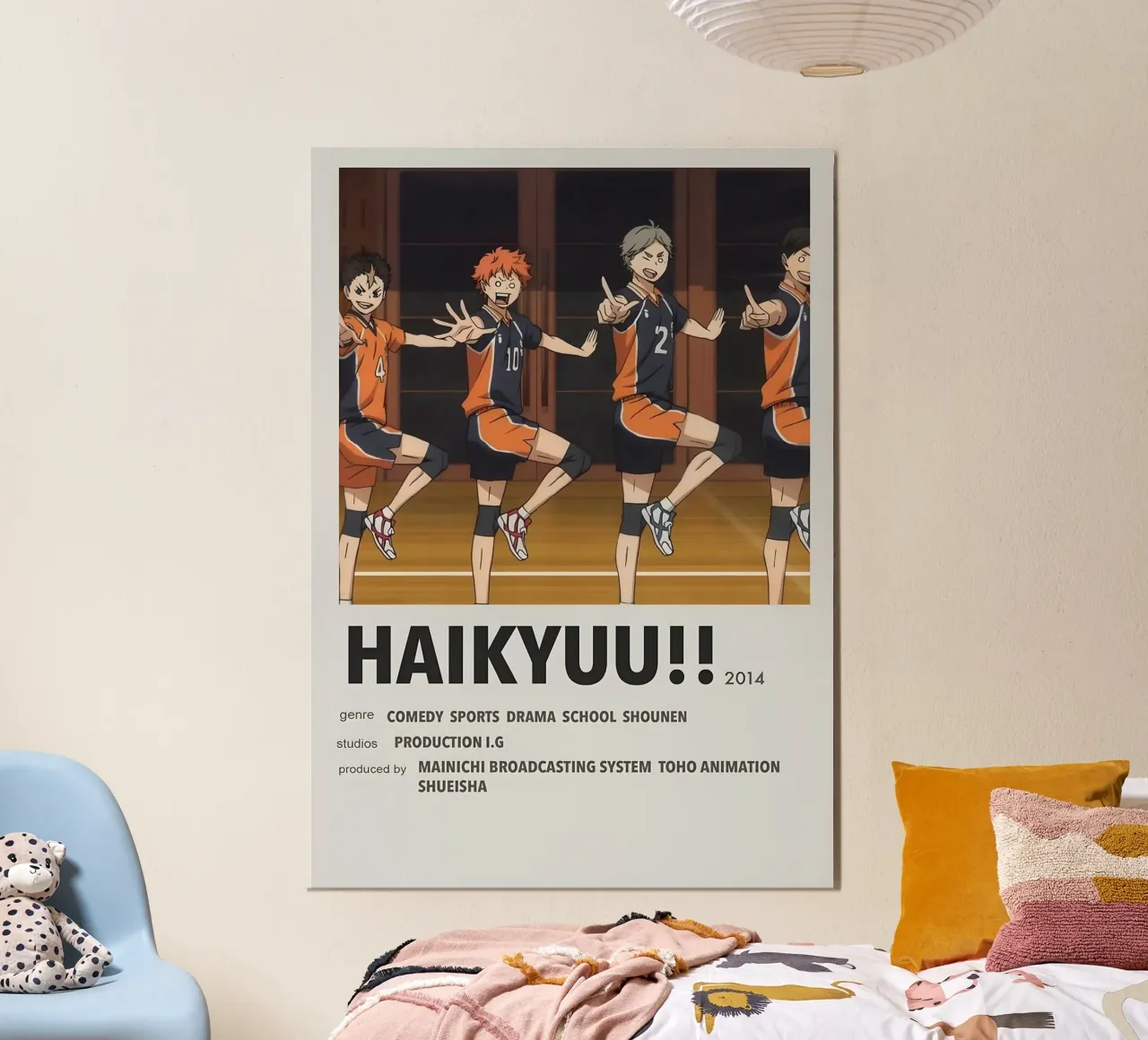 HAIKYUU!!  2014 poster con telaio in plastica da Totoya