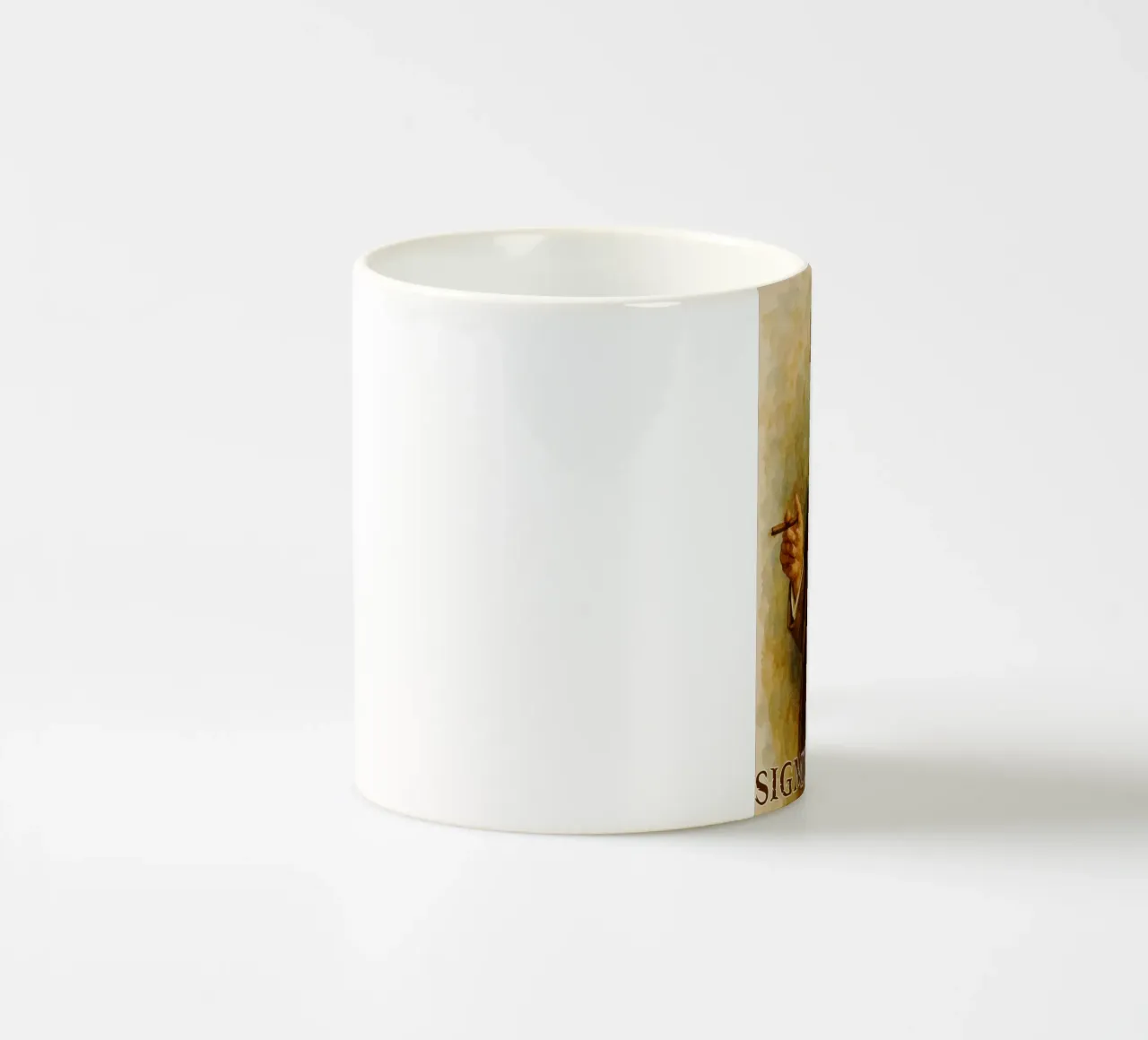 Sigmund Freud Repainting Imagination Redrawing ceramic mug by MOKAIYA
