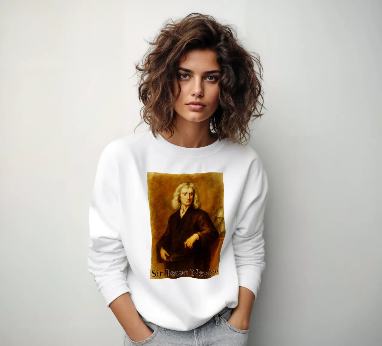 Sir Isaac Newton Riparare l'immaginazione Ridisegnare felpa da MOKAIYA