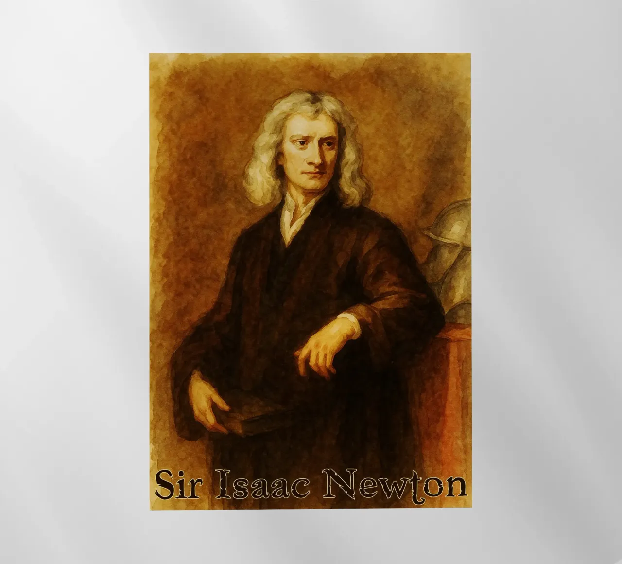 Sir Isaac Newton Riparare l'immaginazione Ridisegnare pellicola backlit da MOKAIYA