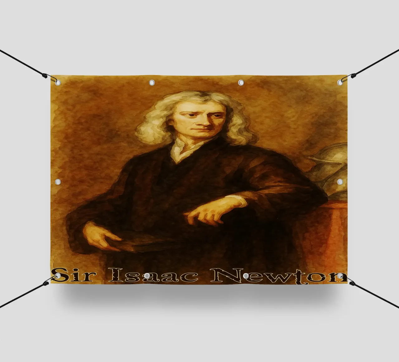 Sir Isaac Newton Riparare l'immaginazione Ridisegnare telo in pvc da MOKAIYA