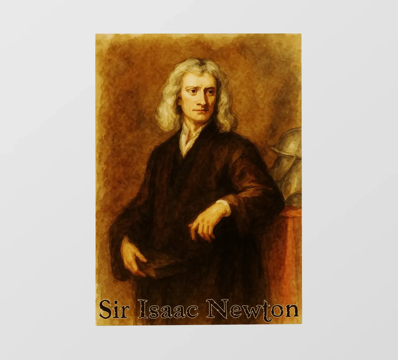 Sir Isaac Newton Riparare l'immaginazione Ridisegnare telo in pvc da MOKAIYA