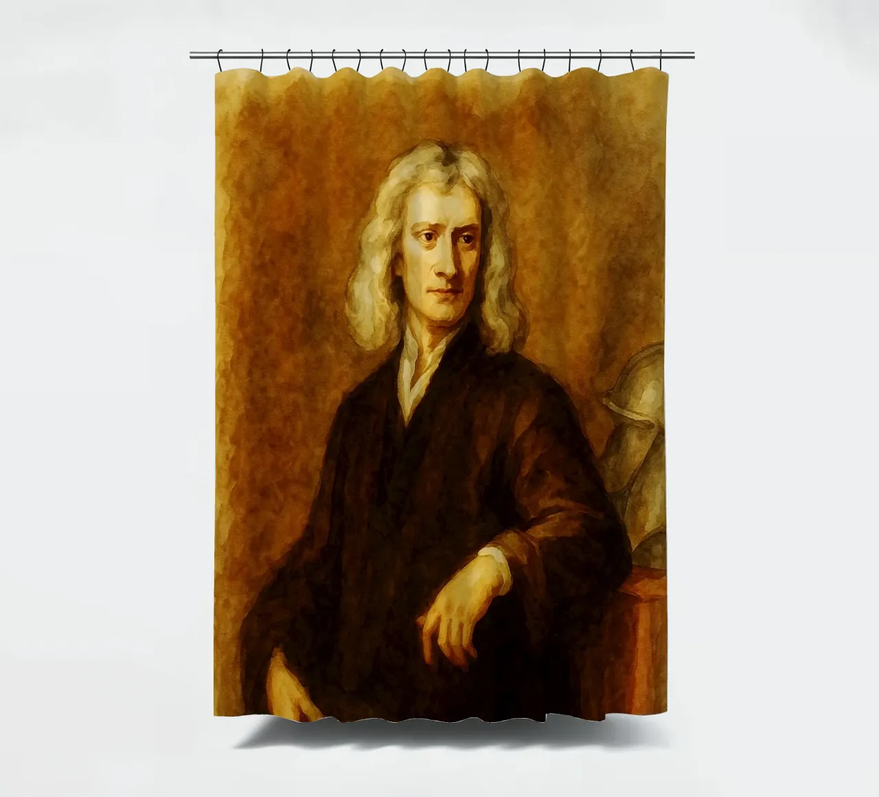 Sir Isaac Newton Ummalen Phantasie Umzeichnen Duschvorhang von MOKAIYA