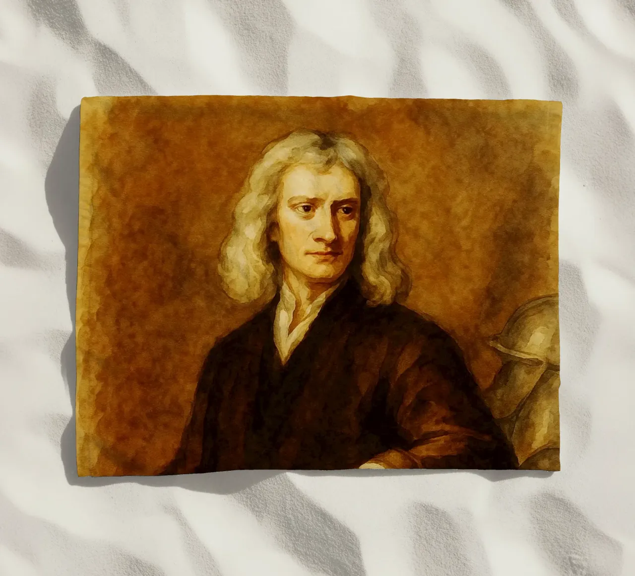 Sir Isaac Newton Riparare l'immaginazione Ridisegnare telo mare da MOKAIYA