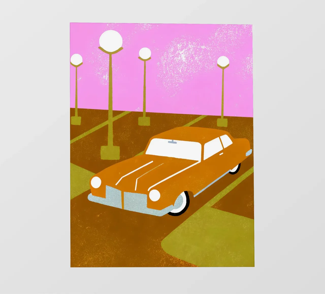 Auto d'epoca Pop Retro pellicola backlit da THE LATEST SHOP