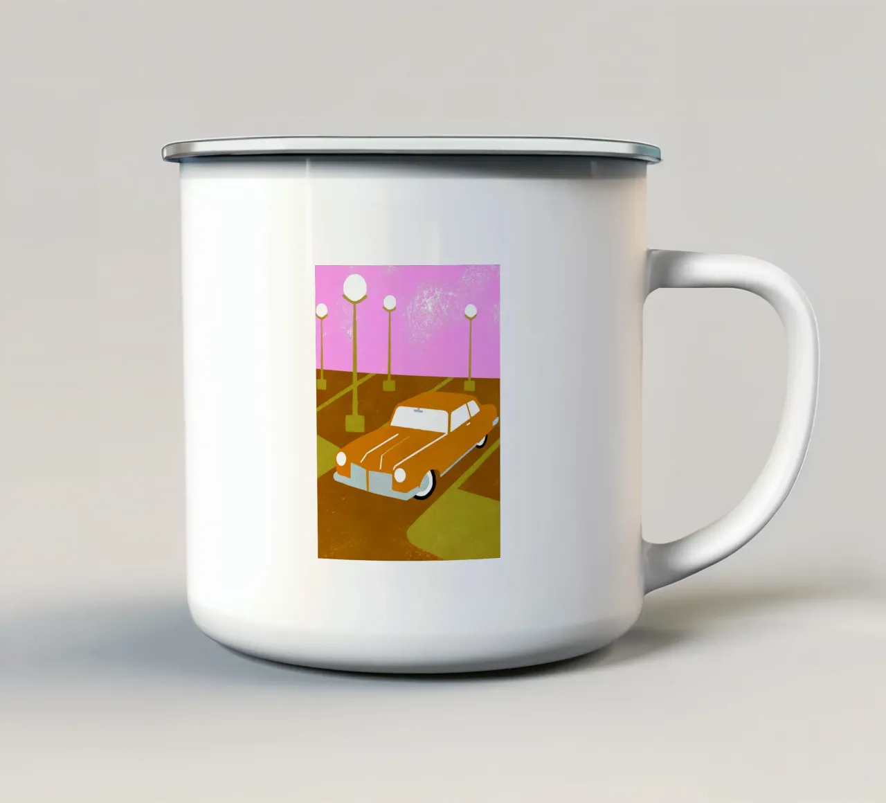 Auto d'epoca Pop Retro tazza in smalto da THE LATEST SHOP