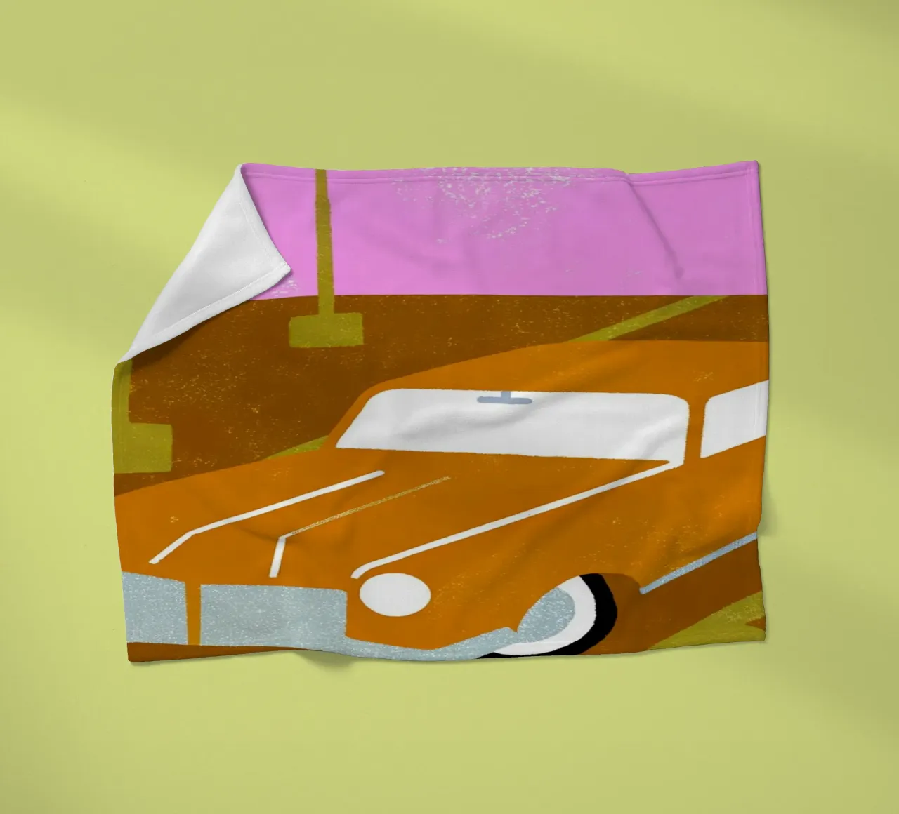 Auto d'epoca Pop Retro coperta in pile da THE LATEST SHOP