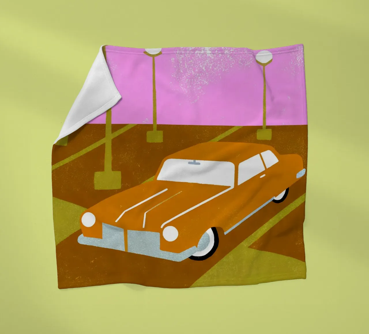 Auto d'epoca Pop Retro coperta in pile da THE LATEST SHOP