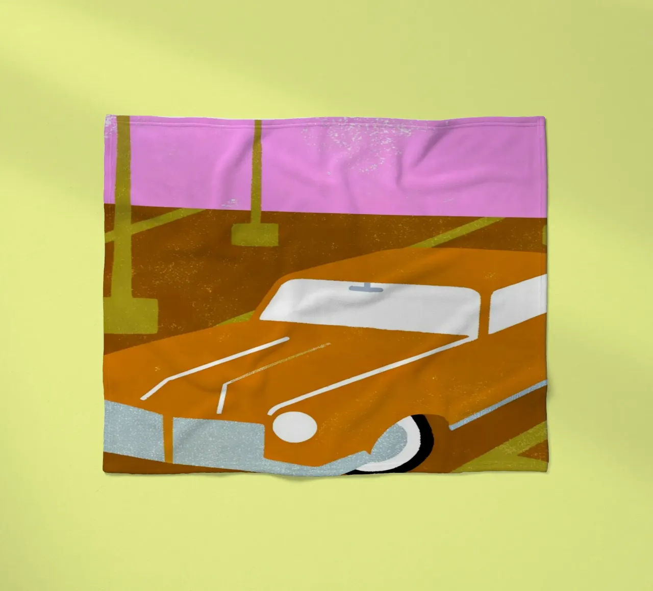 Auto d'epoca Pop Retro coperta in pile da THE LATEST SHOP
