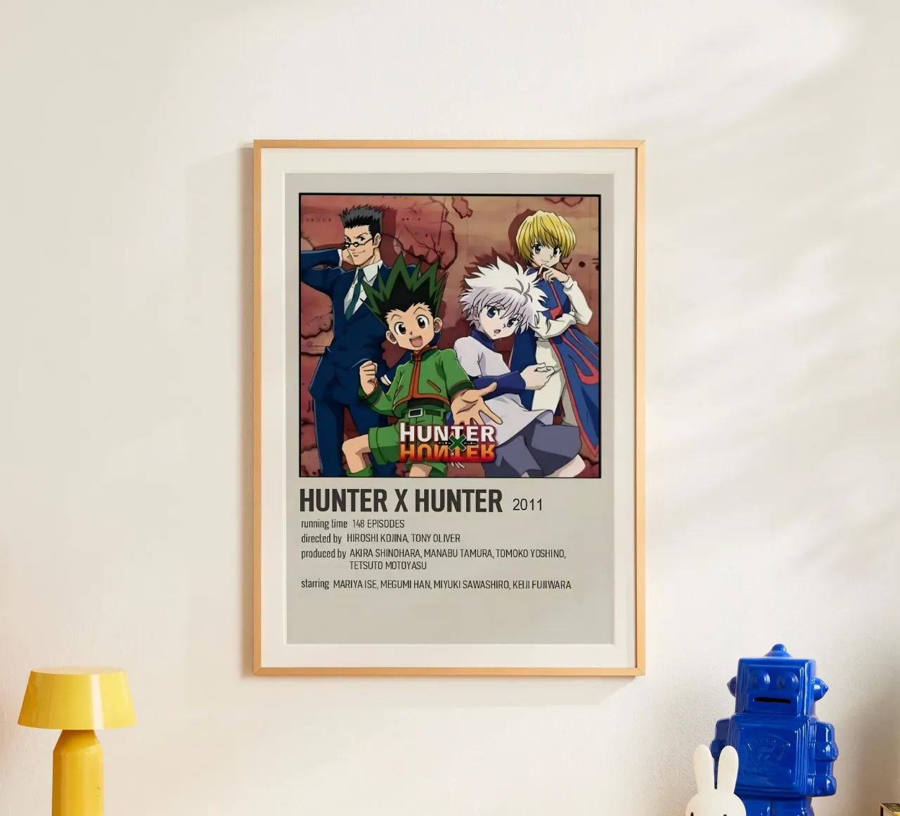 HUNTER X HUNTER 2011 poster con telaio in alluminio da Totoya