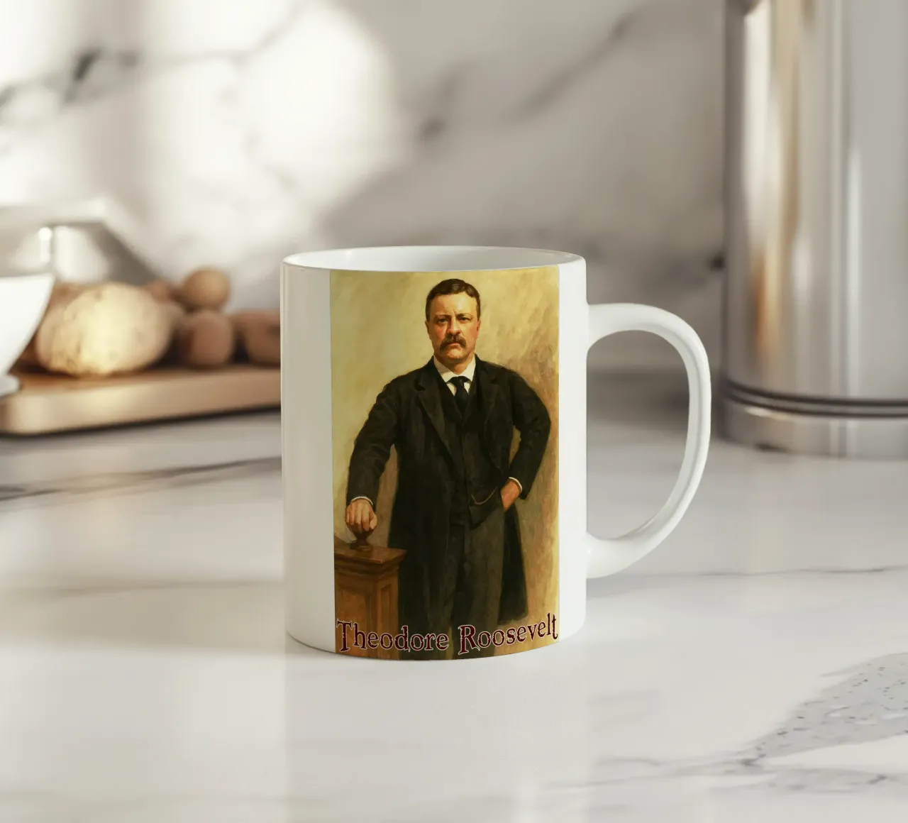 Theodore Roosevelt Riparare l'immaginazione Ridisegnare tazza in ceramica da MOKAIYA
