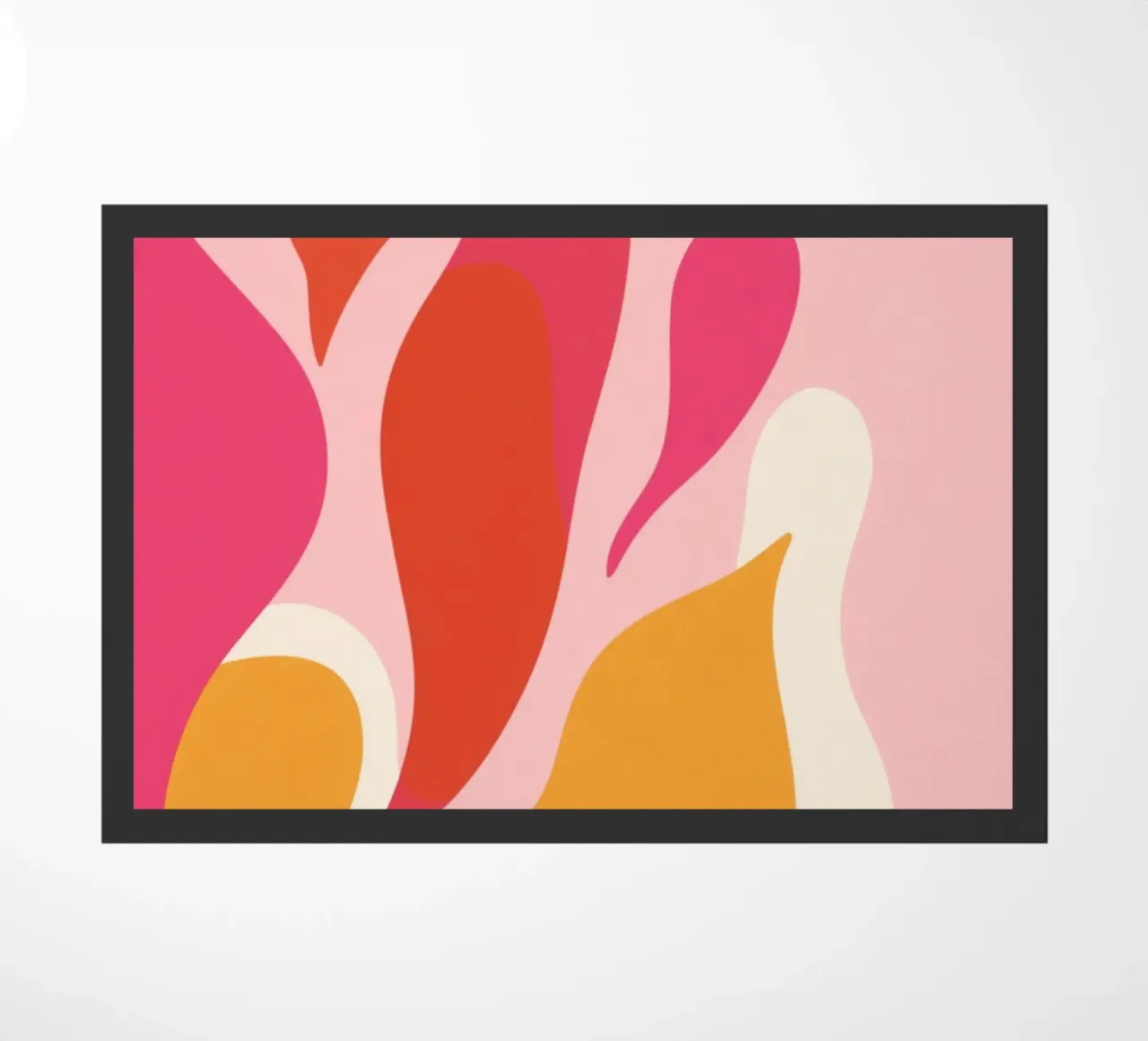 Orange and Pink Abstract zerbino da Gypsy Galleria