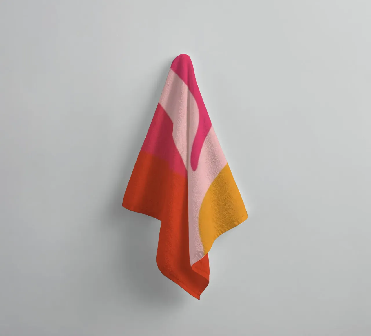 Orange and Pink Abstract asciugamano da bagno da Gypsy Galleria