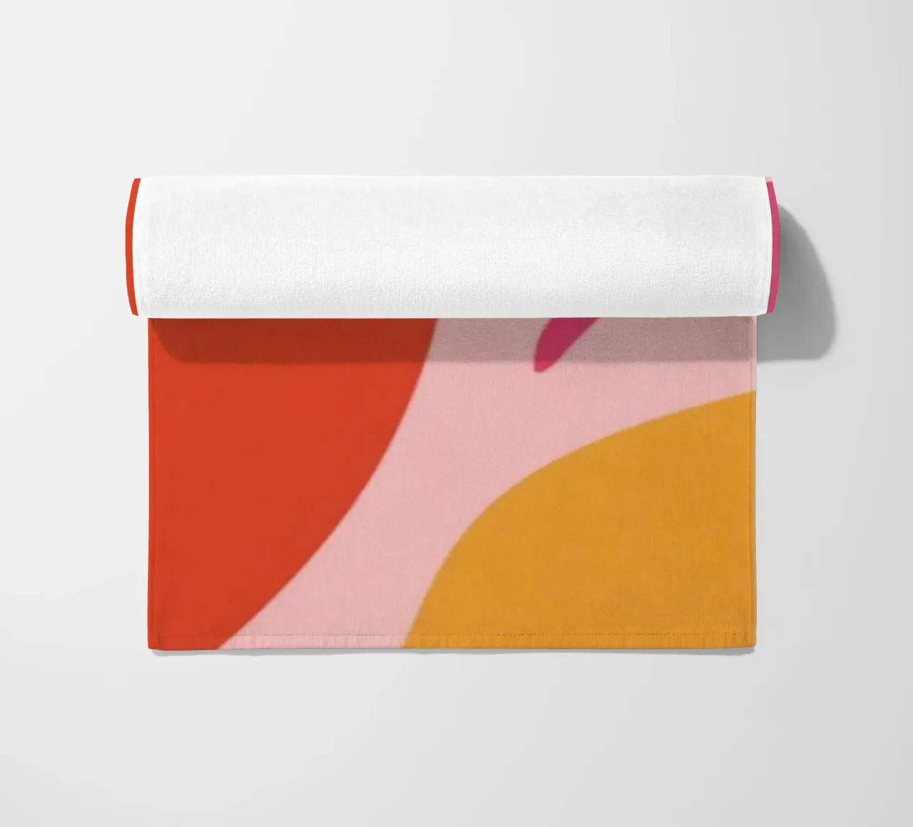 Orange and Pink Abstract telo mare da Gypsy Galleria
