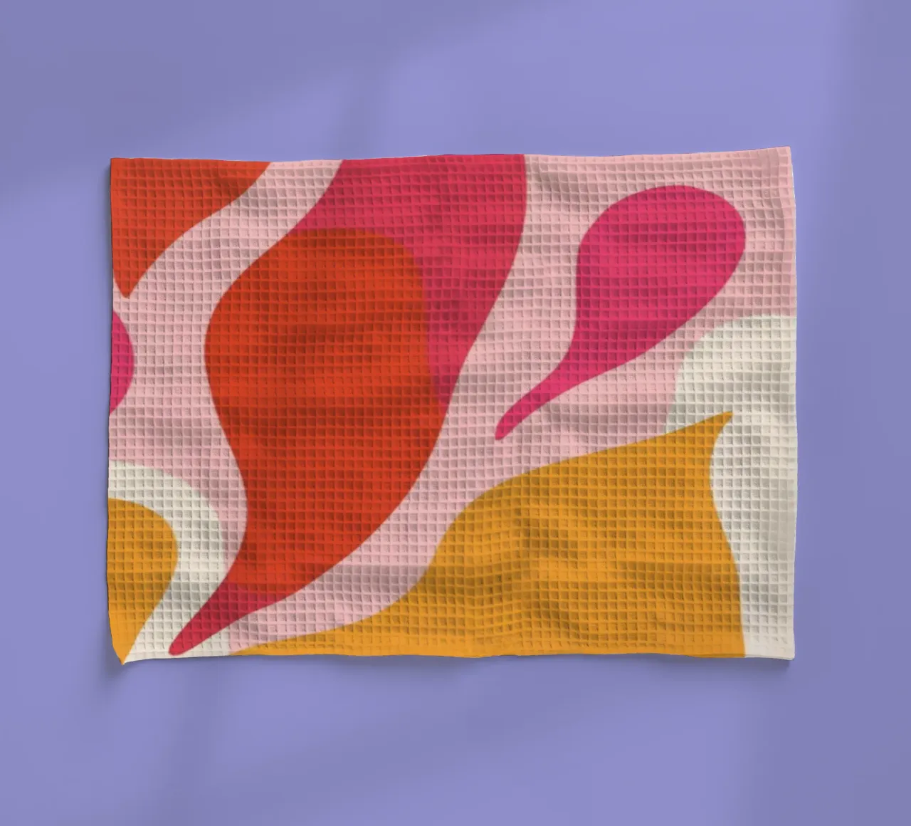 Orange and Pink Abstract canovaccio da cucina da Gypsy Galleria