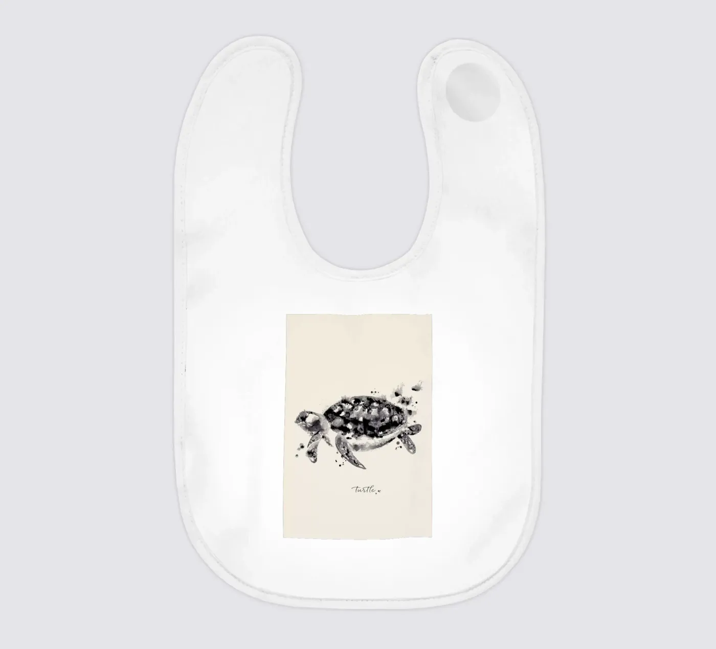 Ink Turtle baby slabbetje van Flora & Fauna