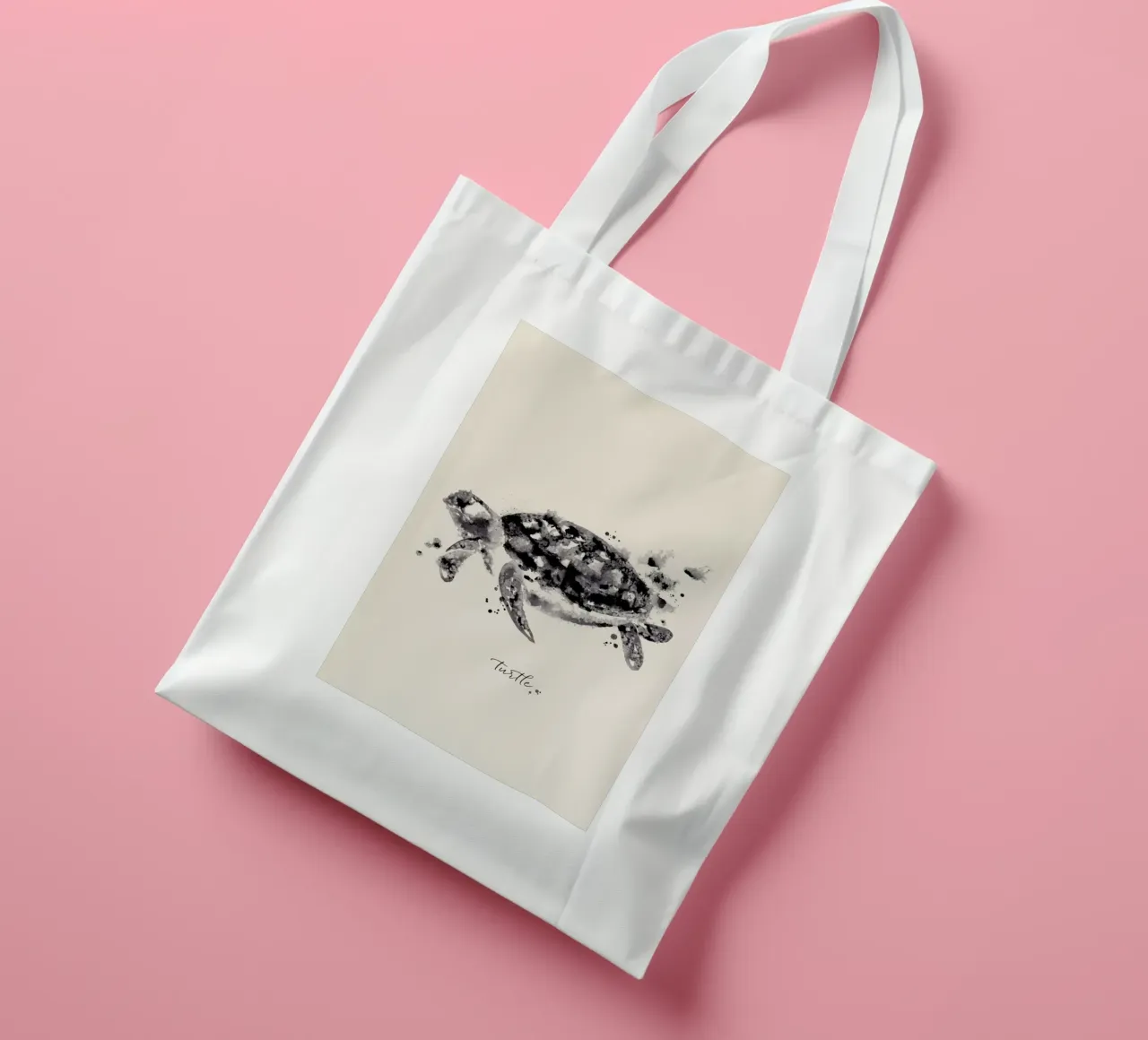 Ink Turtle borsa in juta da Flora & Fauna