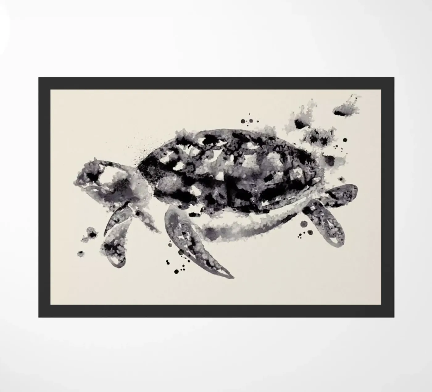 Ink Turtle doormat by Flora & Fauna