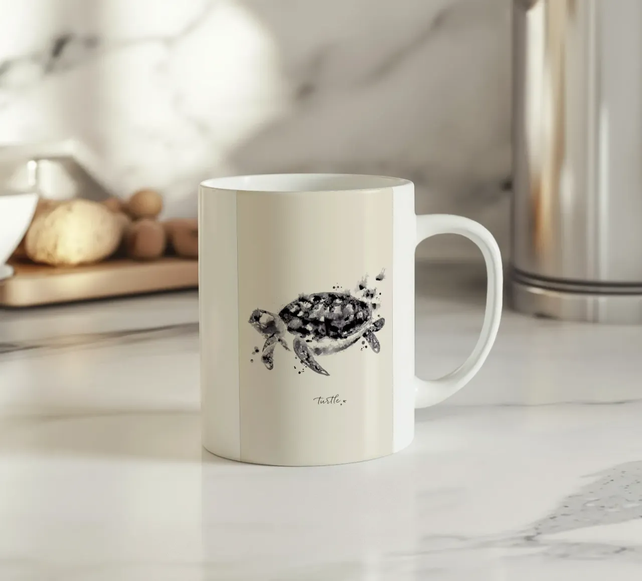 Ink Turtle tazza in ceramica da Flora & Fauna