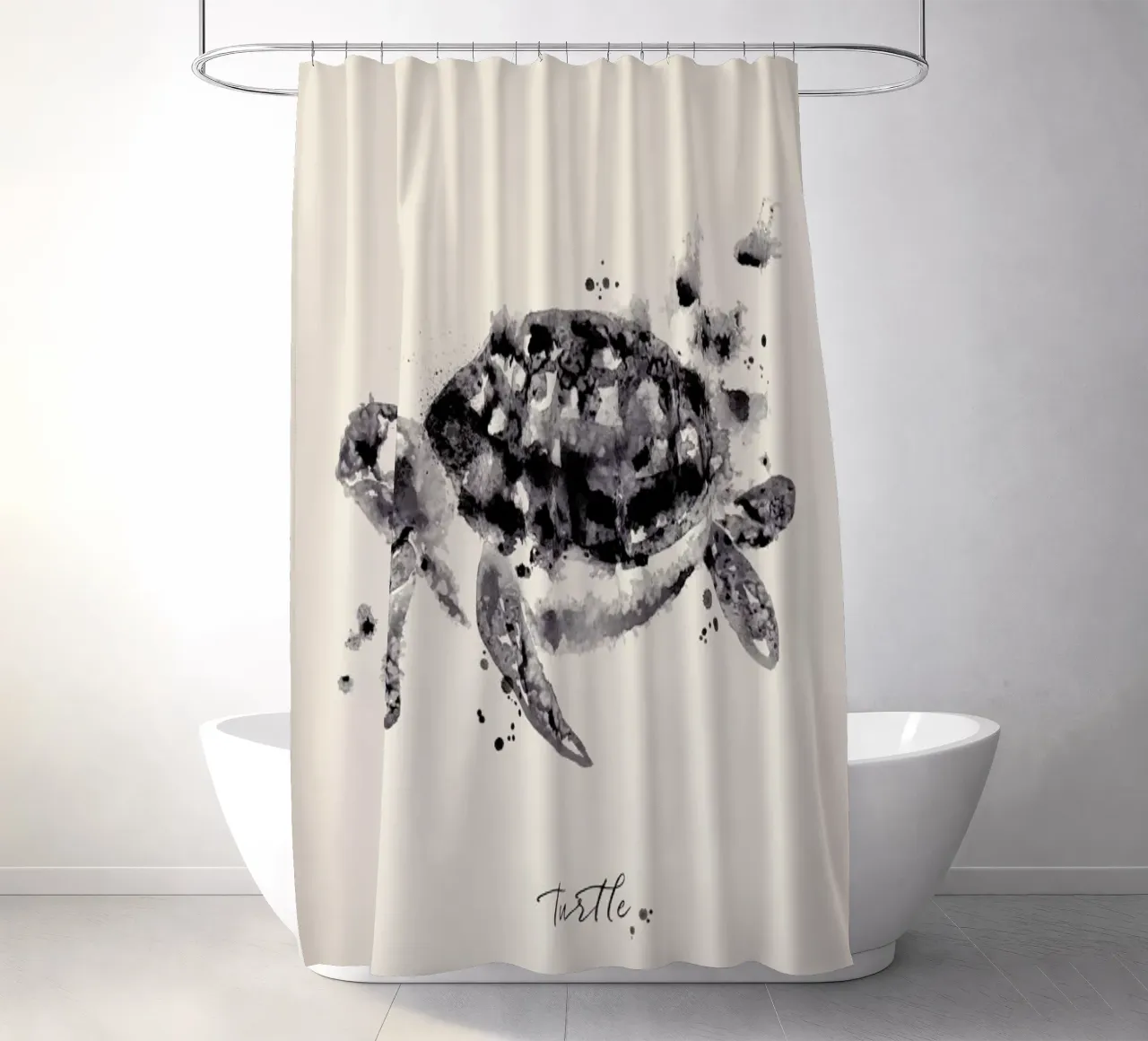 Ink Turtle tenda da doccia da Flora & Fauna
