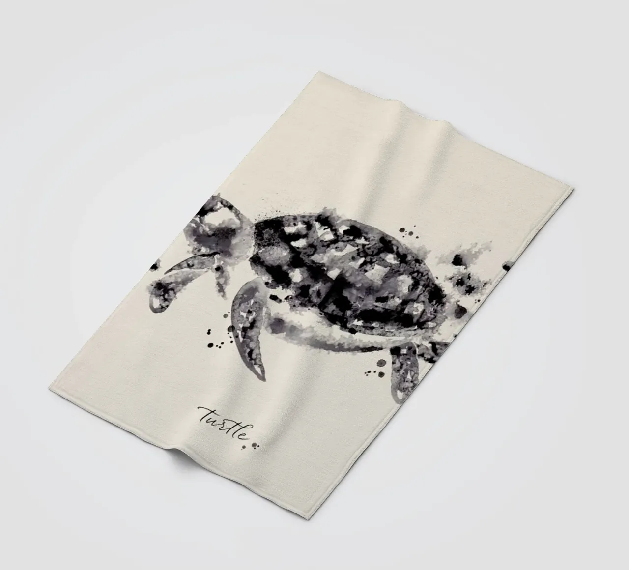 Ink Turtle coperta in pile da Flora & Fauna