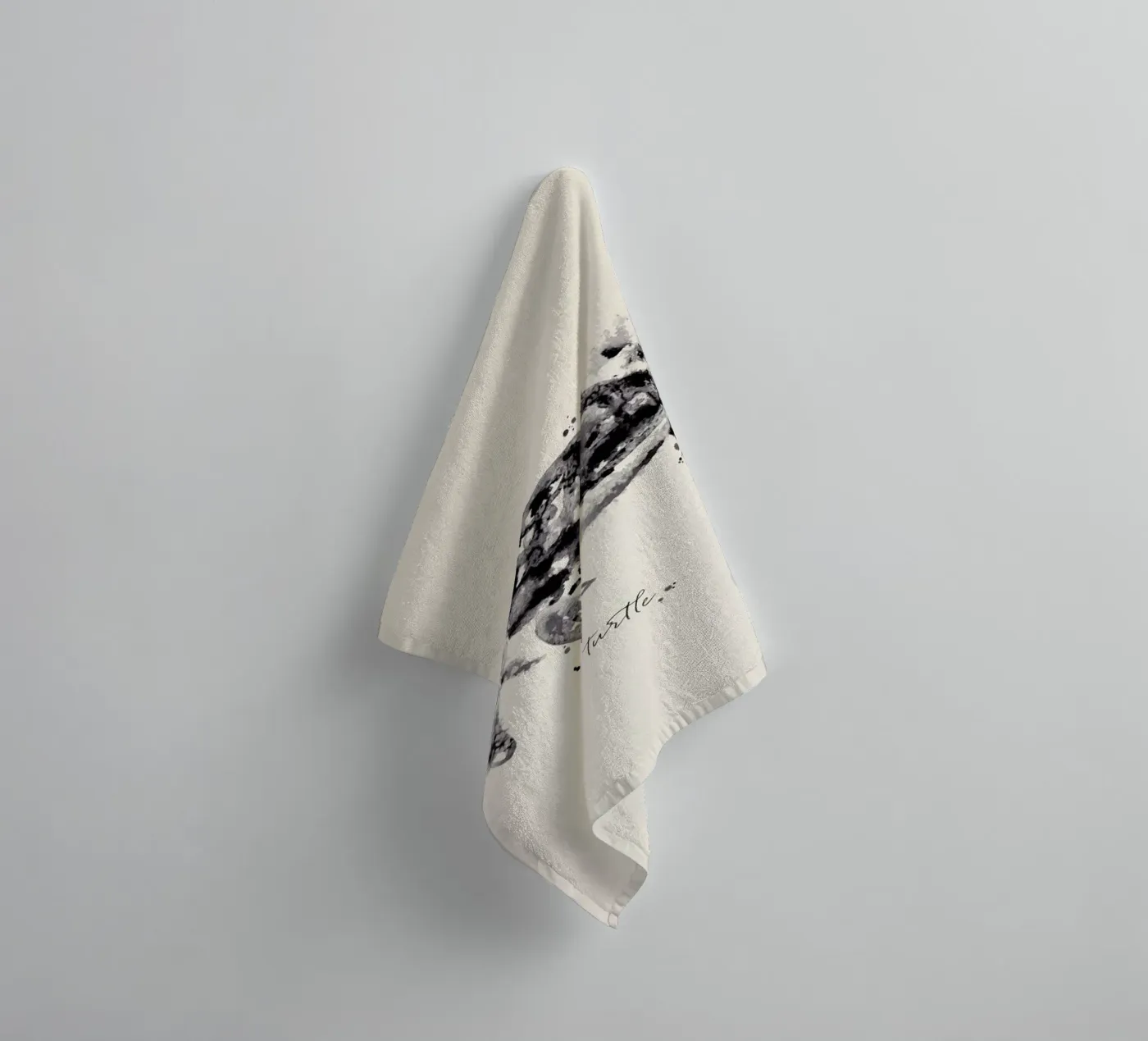 Ink Turtle towel by Flora & Fauna