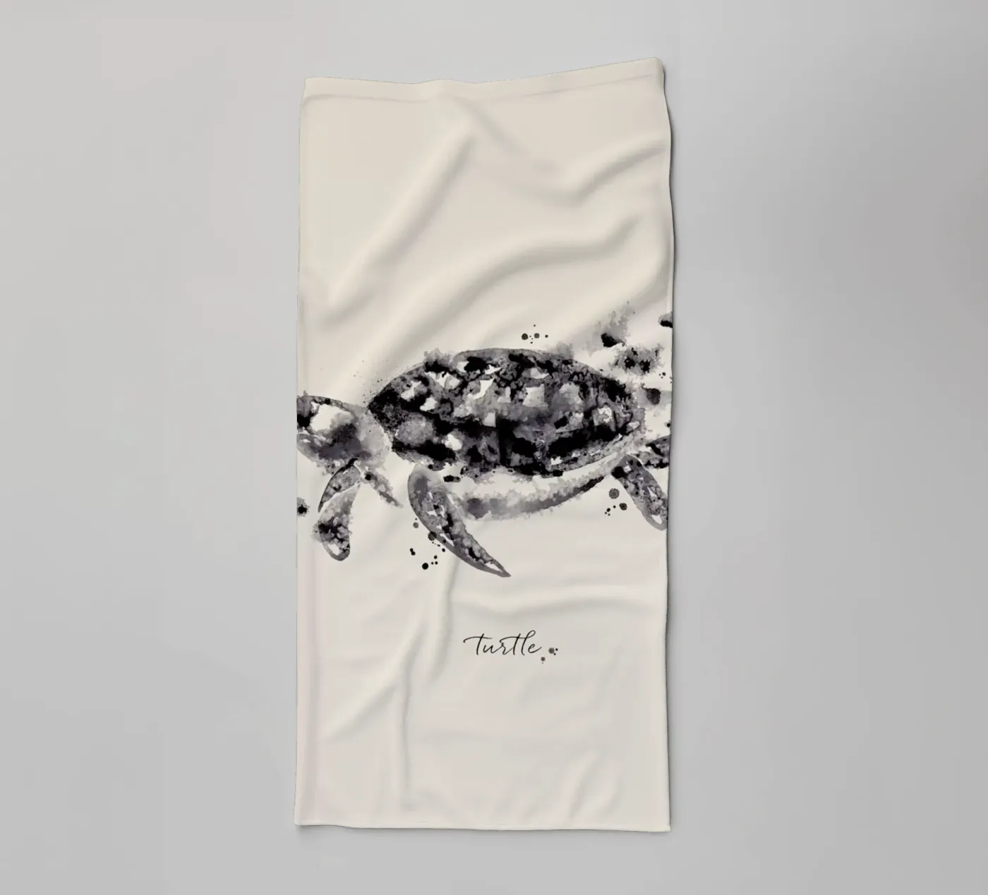 Ink Turtle towel by Flora & Fauna