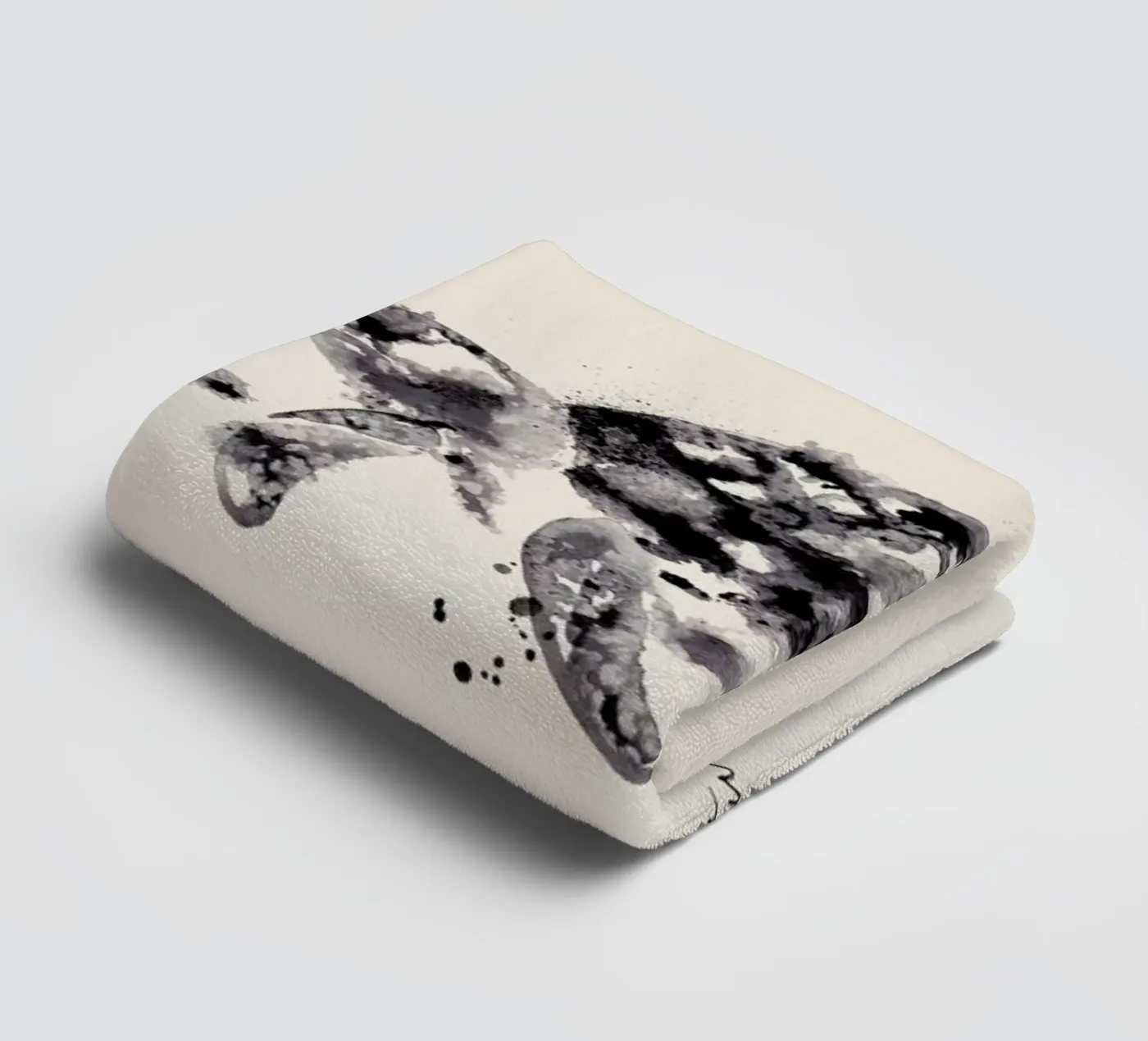 Ink Turtle towel by Flora & Fauna